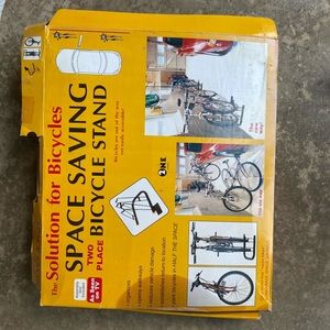 Space saving bicycle stand